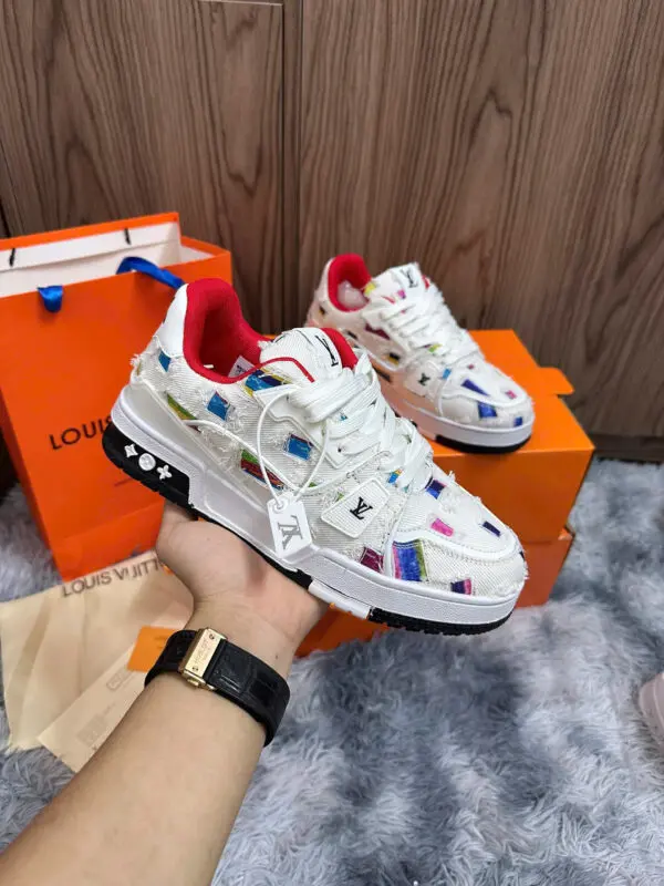 Louis Vuitton Maxi Trainer Vải Xé