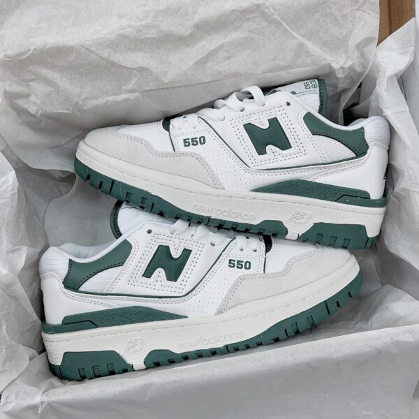GIÀY NEW BALANCE 550 WHITE GREEN MÀU XANH