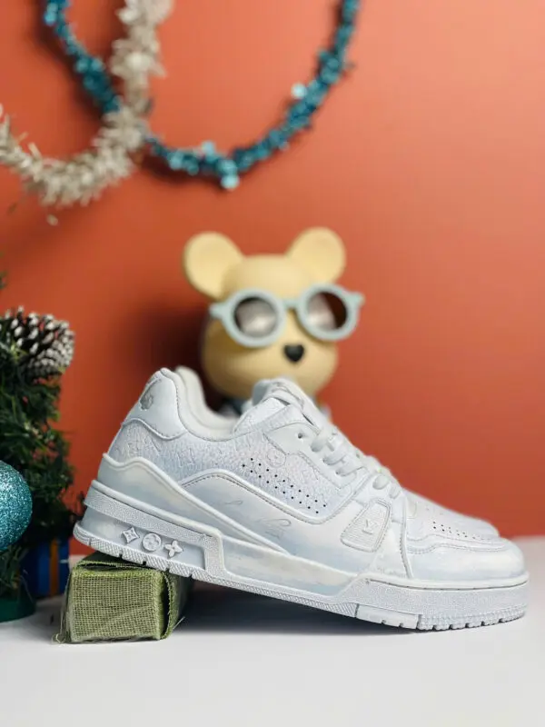 Giày Louis Vuitton Lv Trainer #54 Signature Full White Hoạ Tiết Monogram