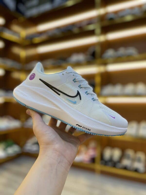 GIÀY CHẠY BỘ NIKE ZOOM 8 MÀU TRẮNG LOGO XANH